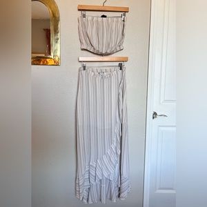 Boho top and skirt co-ord set - American Eagle - Tube Top and Midi Skirt set